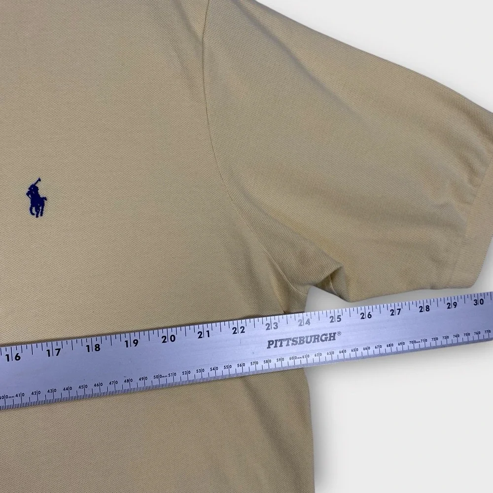 Polo Ralph Lauren Mens XL Polo Shirt Pastel Cotton Knit Short‎ Sleeve Vintage